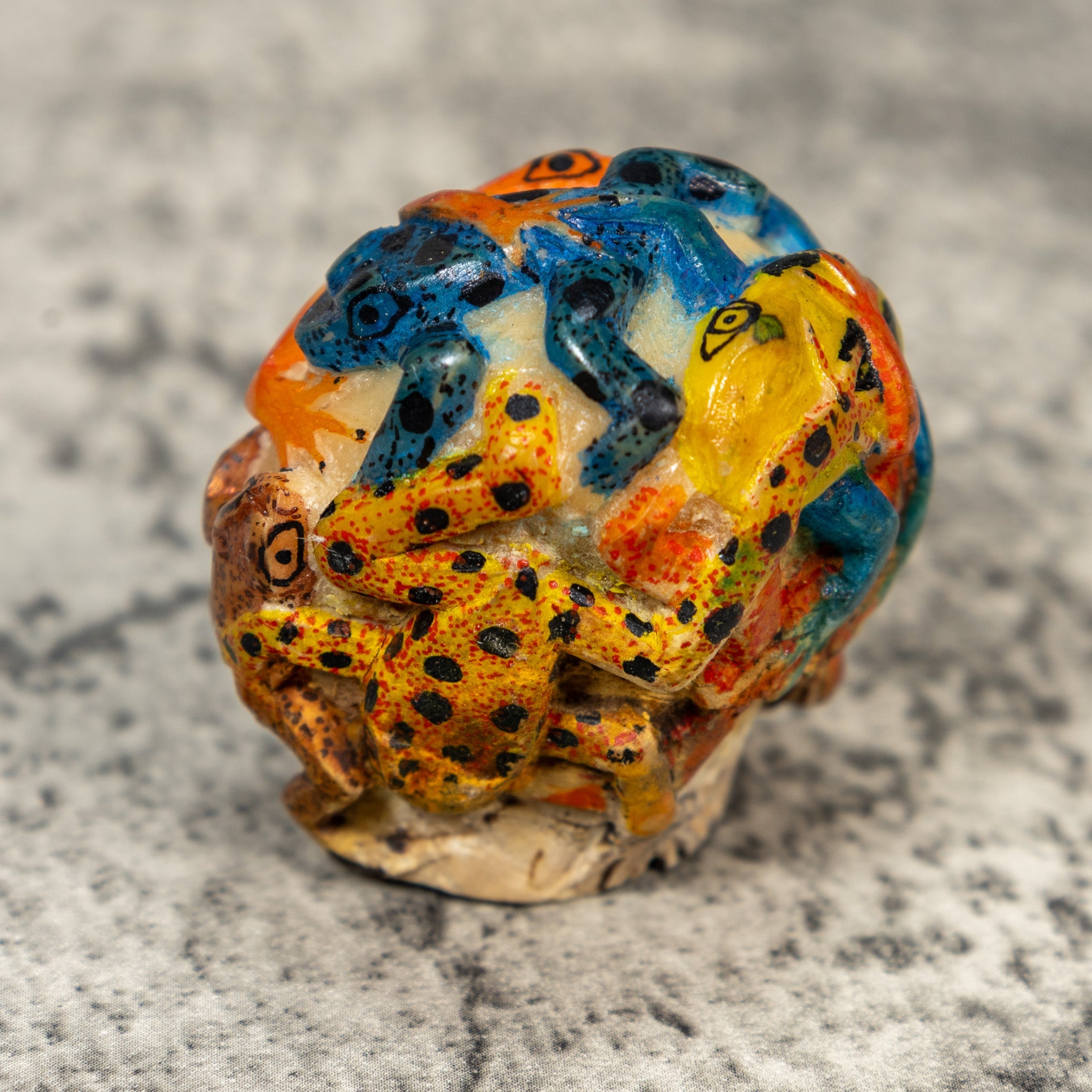 Massive Poison Dart Frog Tagua Carving