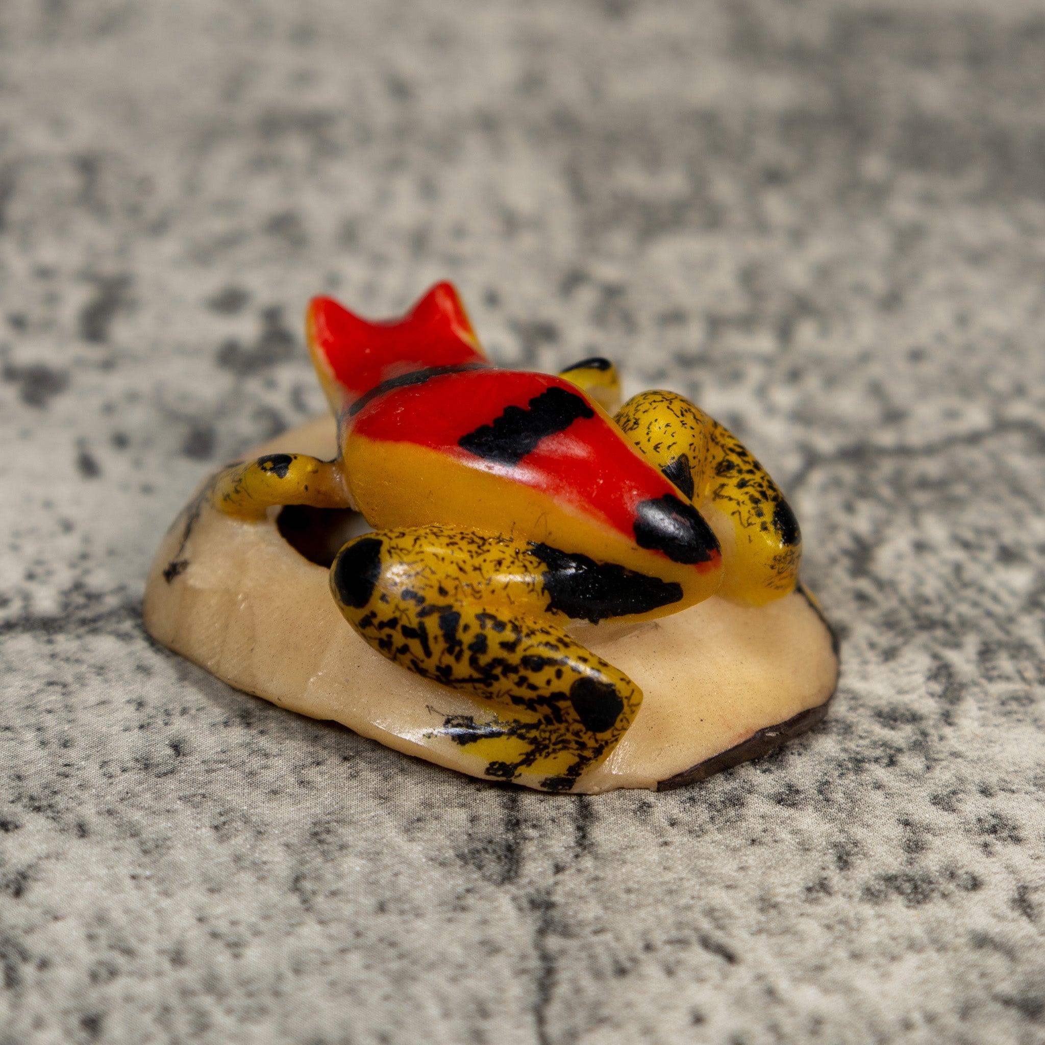 Vintage Poison Dart Frog Tagua Carving
