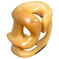 Vintage Natural White Snake Tagua Carving