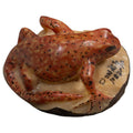Brown Black Spots Gecko Lizard Tagua Carving