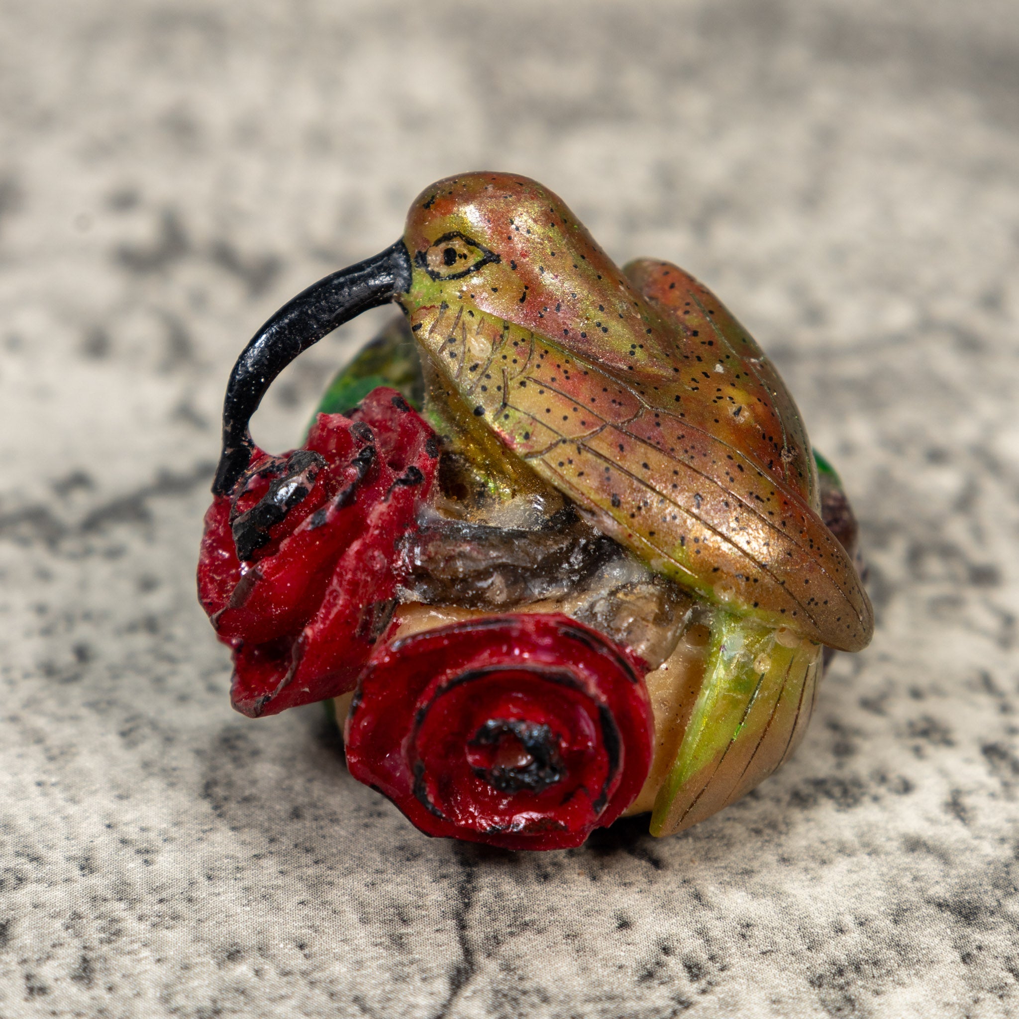 Hummingbird Tagua Carving