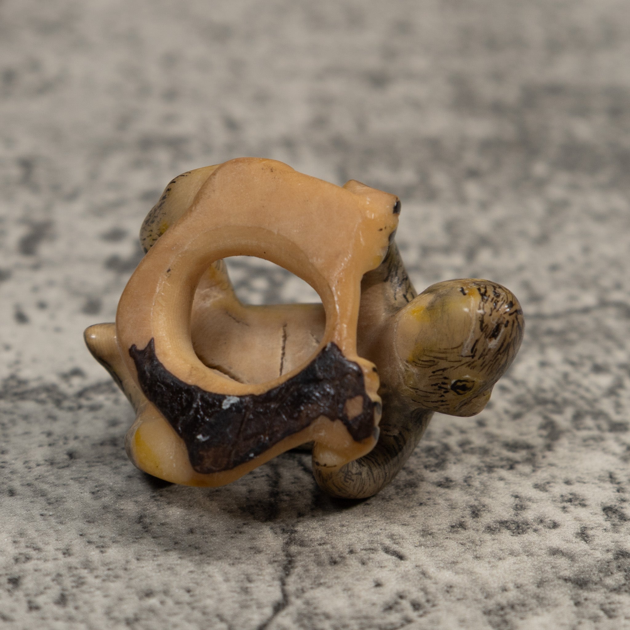 Vintage Neque Agouti Tagua Carving