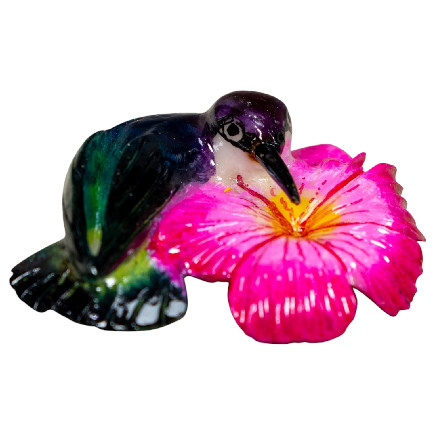 Green And Yellow Parrot Bird Tagua Carving