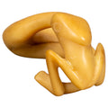 Natural White Snake Eating Frog Tagua Carving