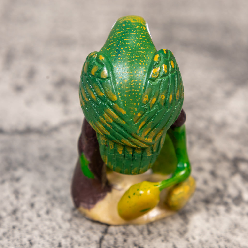 Green And Gold Parrot Bird Tagua Carving