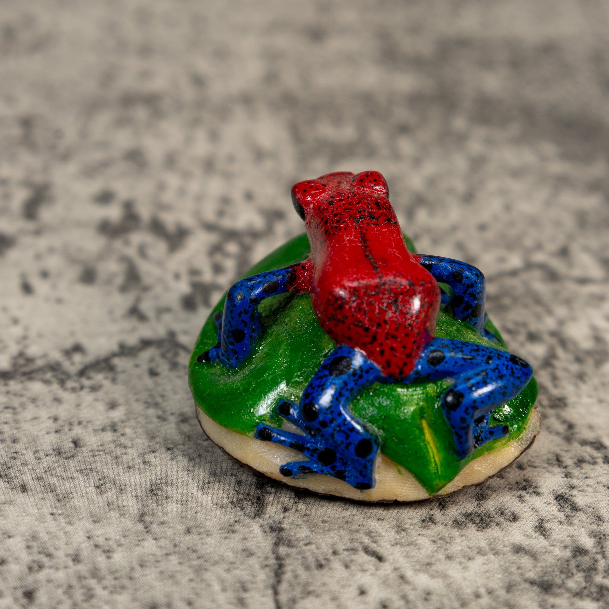 Red Blue And Green Poison Dart Frog Tagua Carving
