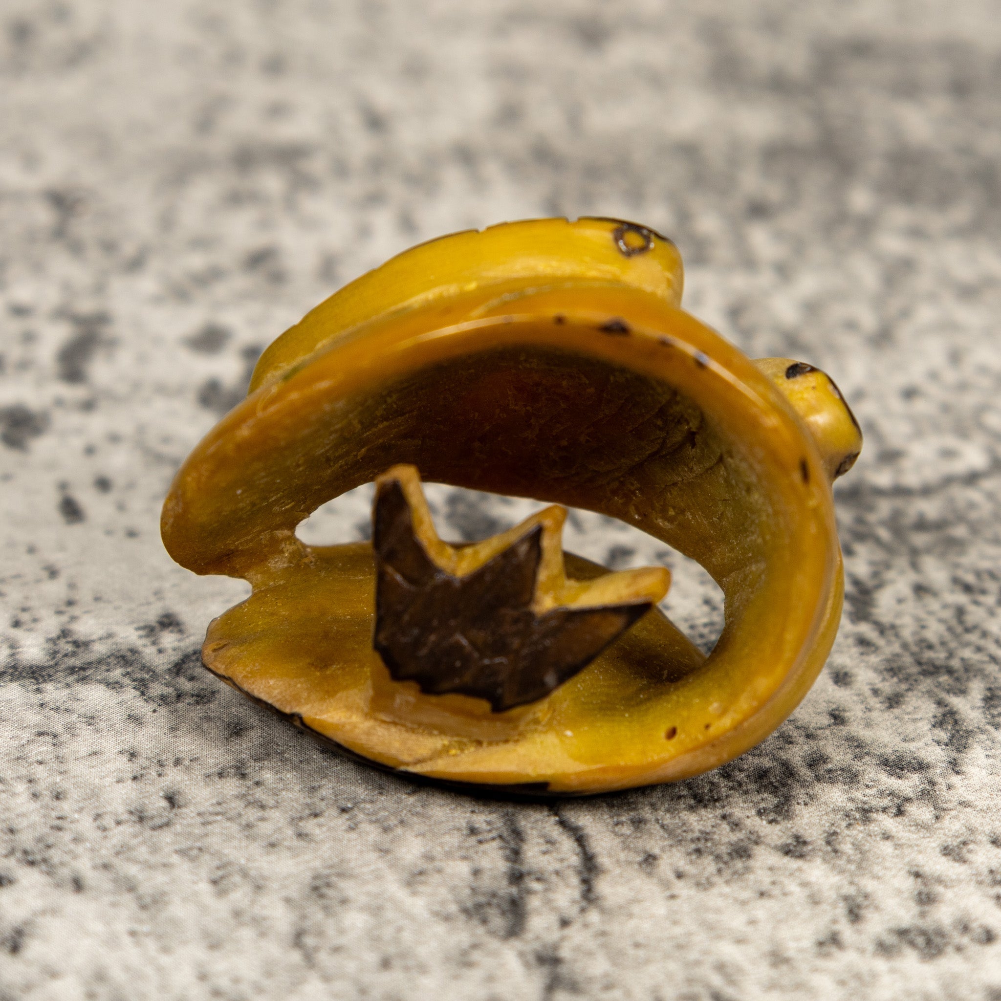 Vintage Caterpillar Tagua Carving