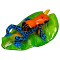 Red Blue And Black Poison Dart Frog Tagua Carving