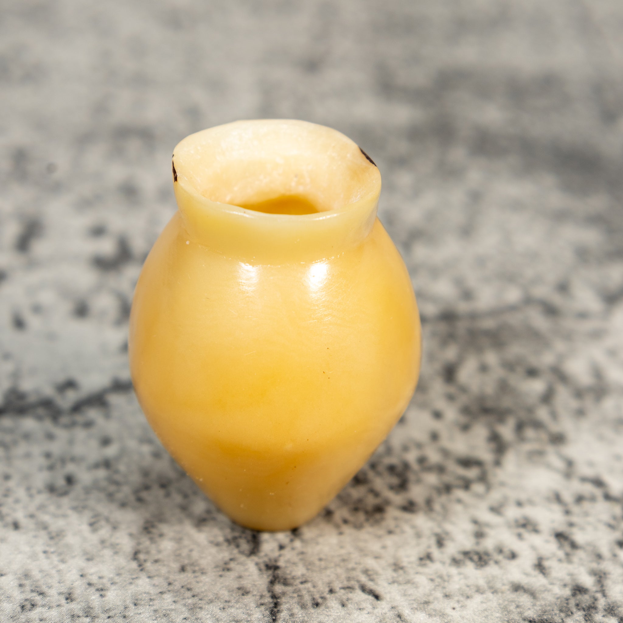 Natural White Vase Tagua Carving