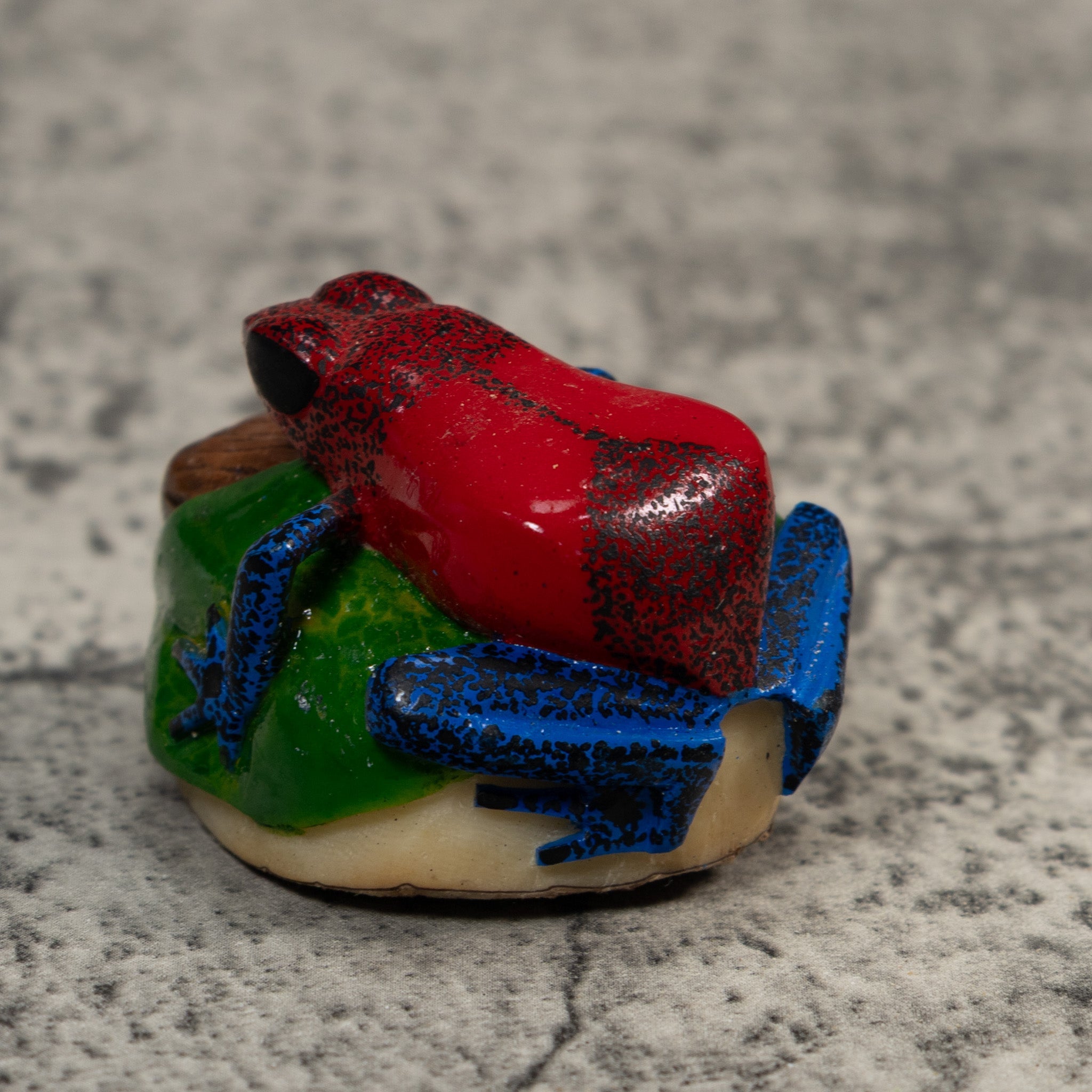 Red And Blue Poison Dart Frog Tagua Carving