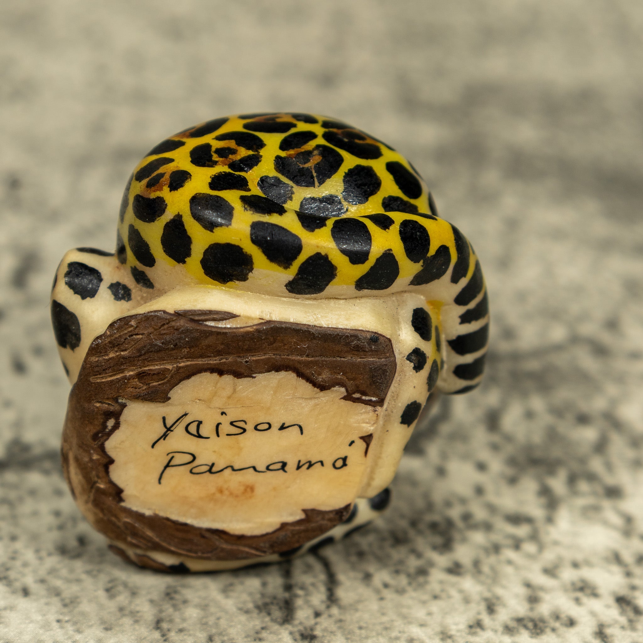 Jaguar Cat Tagua Carving