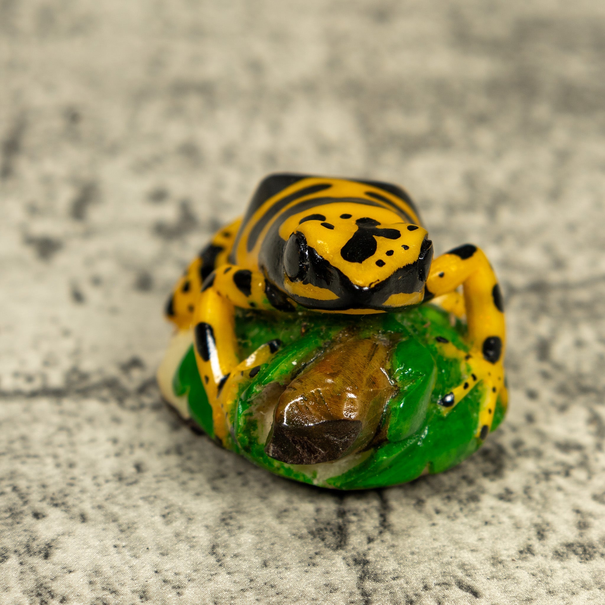 Golden Frog Tagua Carving