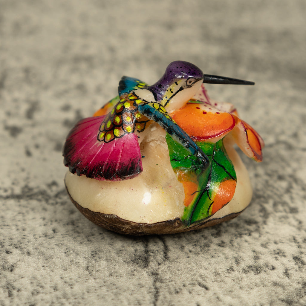 Hummingbird Tagua Carving