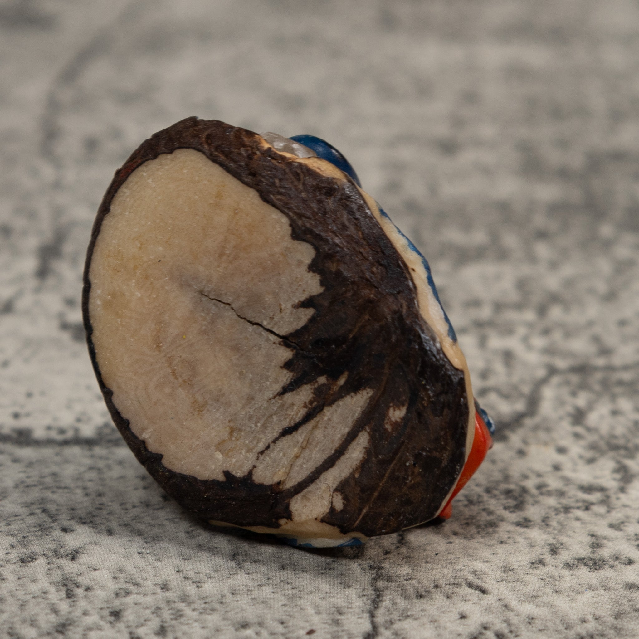 Red And Blue Poison Dart Frog Tagua Carving