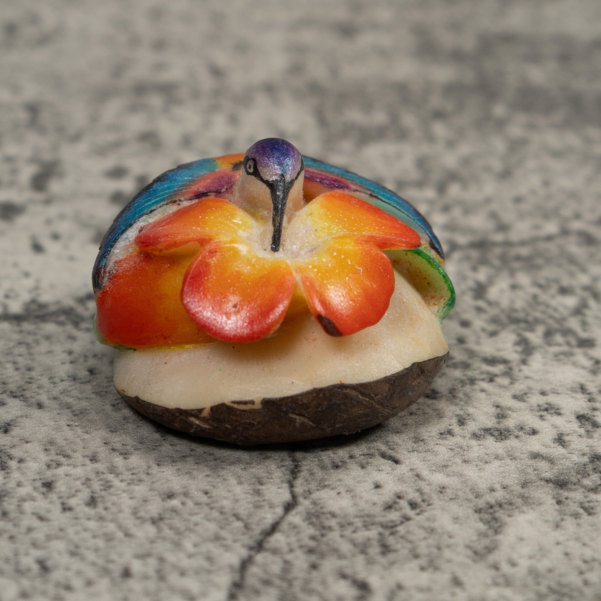 Hummingbird Tagua Carving