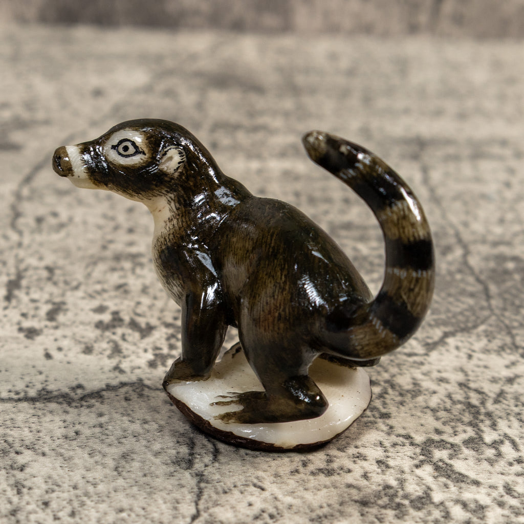 Gorgeous Coatimundi Tagua Carving