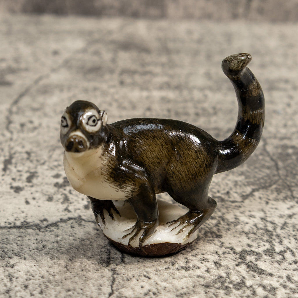 Gorgeous Coatimundi Tagua Carving