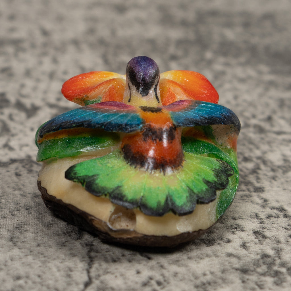 Hummingbird Tagua Carving