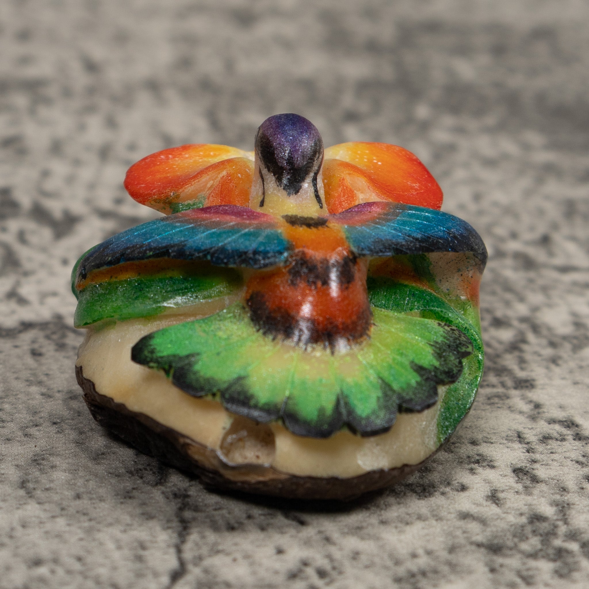 Hummingbird Tagua Carving