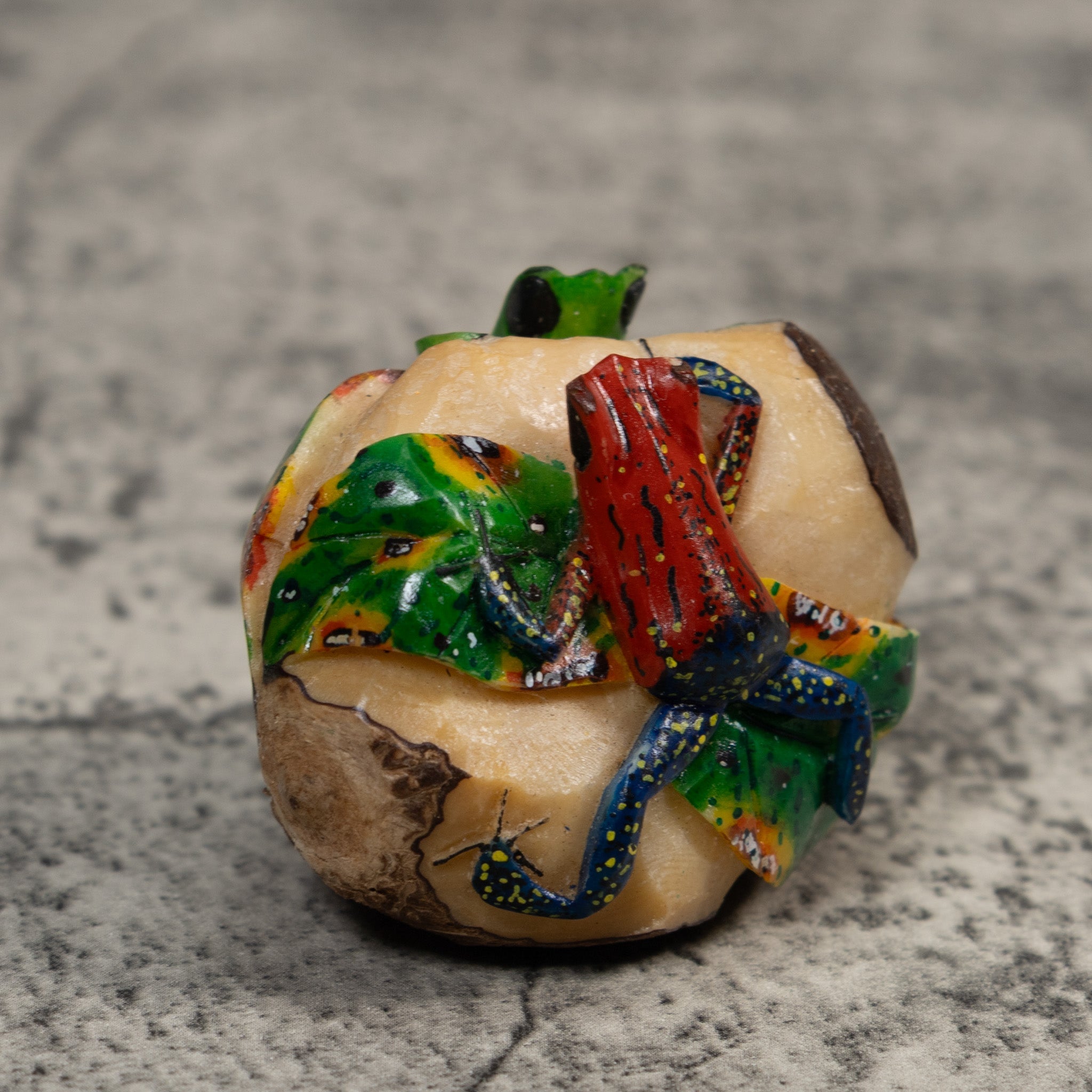 Double Poison Dart Frog Tagua Carving
