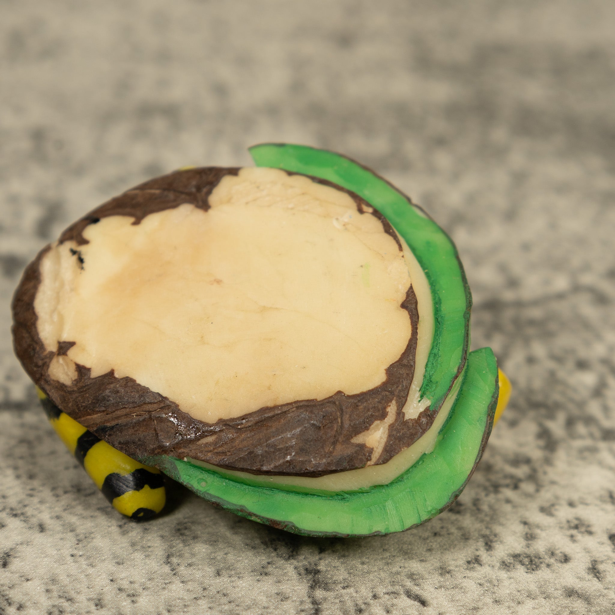 Golden Frog Tagua Carving