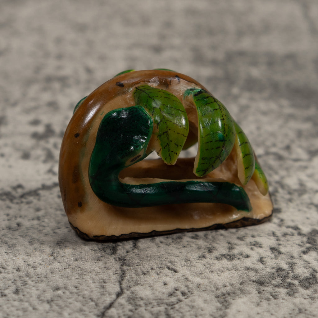 Rainforest Foliage Tagua Carving