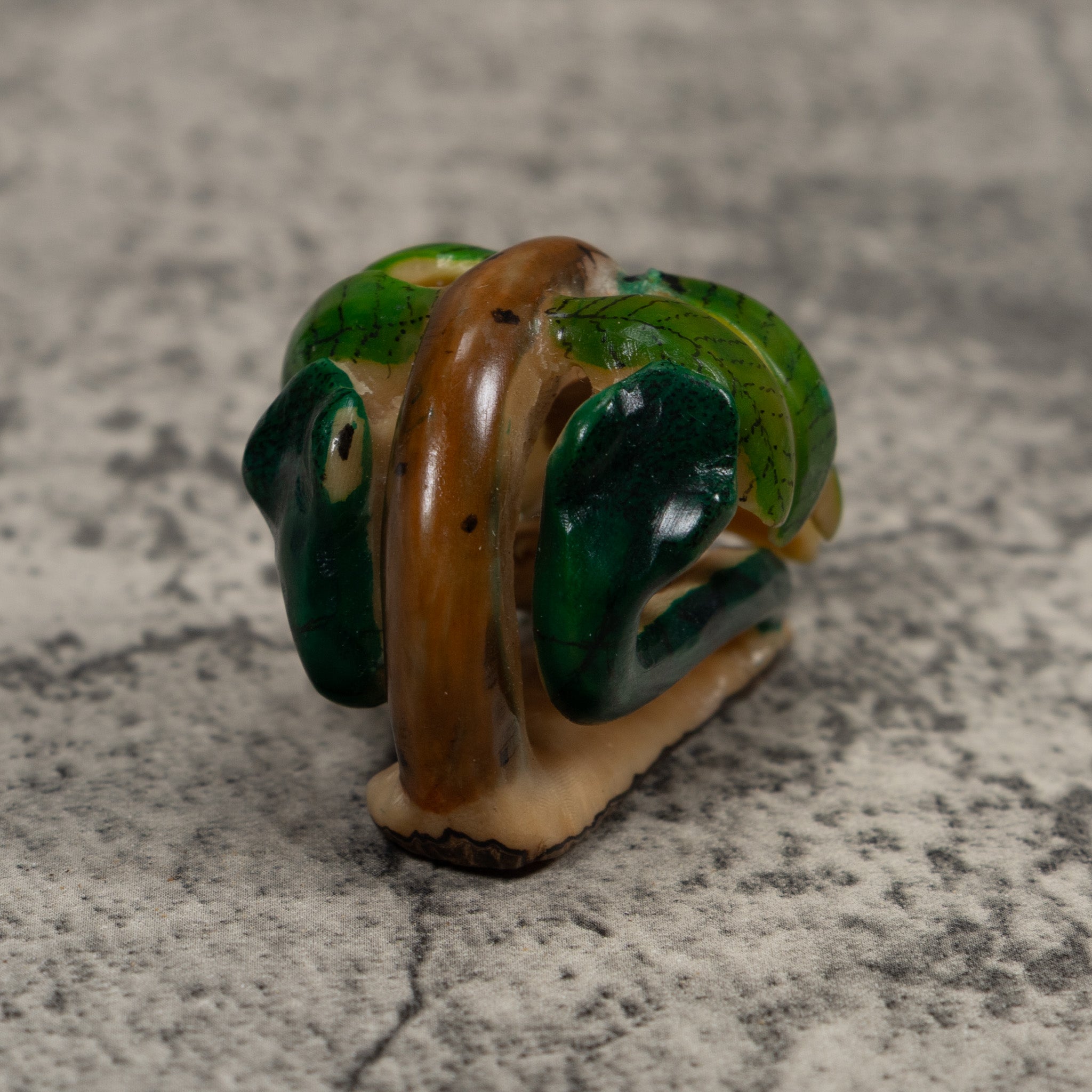 Rainforest Foliage Tagua Carving
