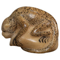 Vintage Black And White Monkey Tagua Carving