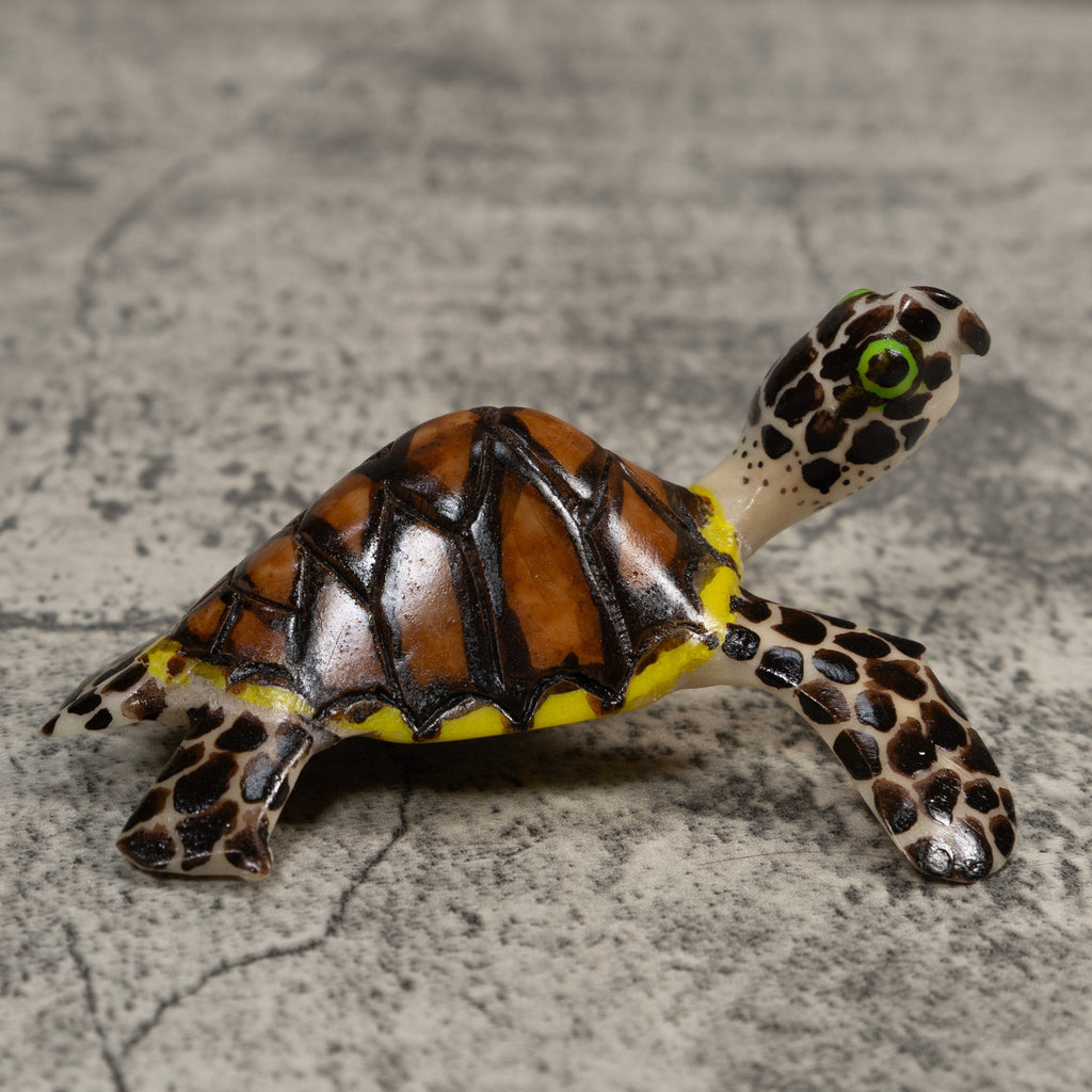 Large Sea Turtle Tagua Carving