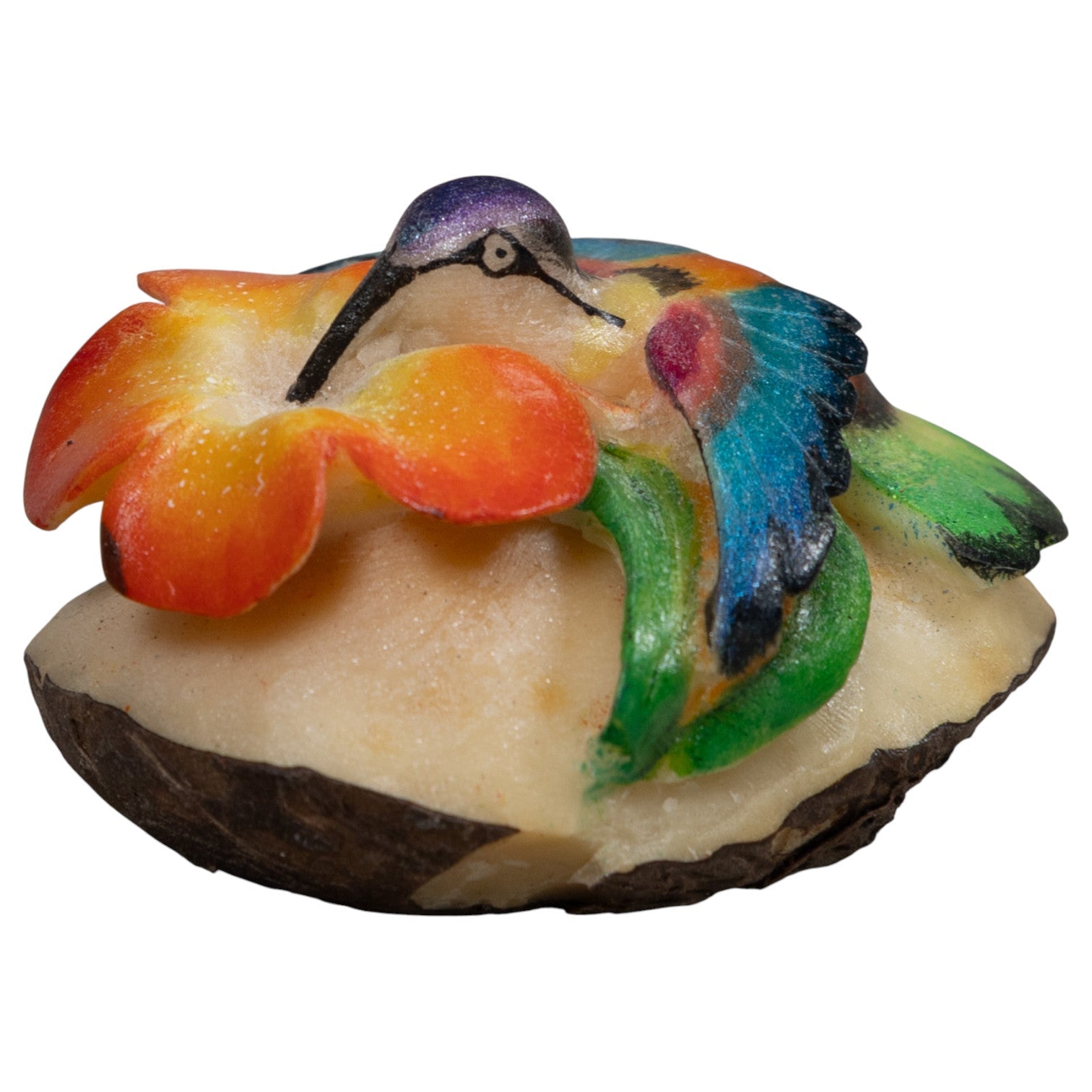 Hummingbird Tagua Carving