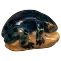 Vintage Blue Poison Dart Frog Tagua Carving