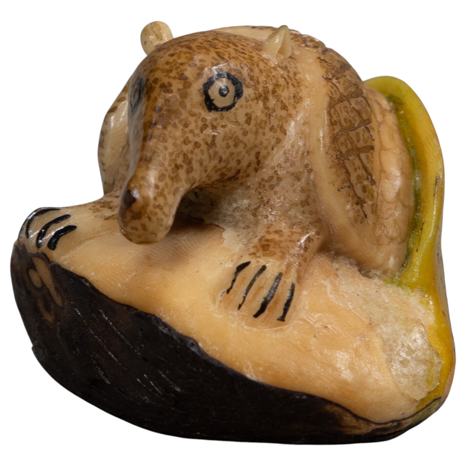 Vintage Armadillo Tagua Carving