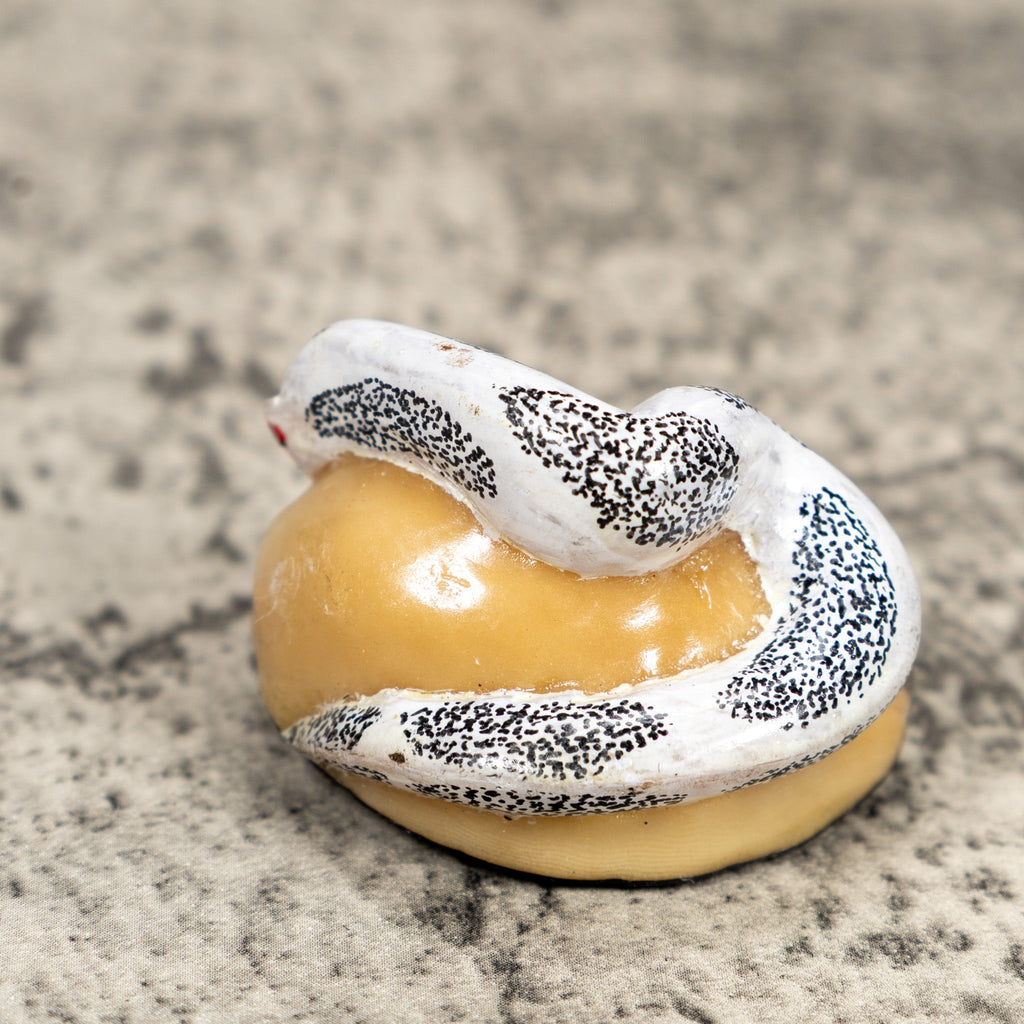 Vintage White Snake Tagua Carving