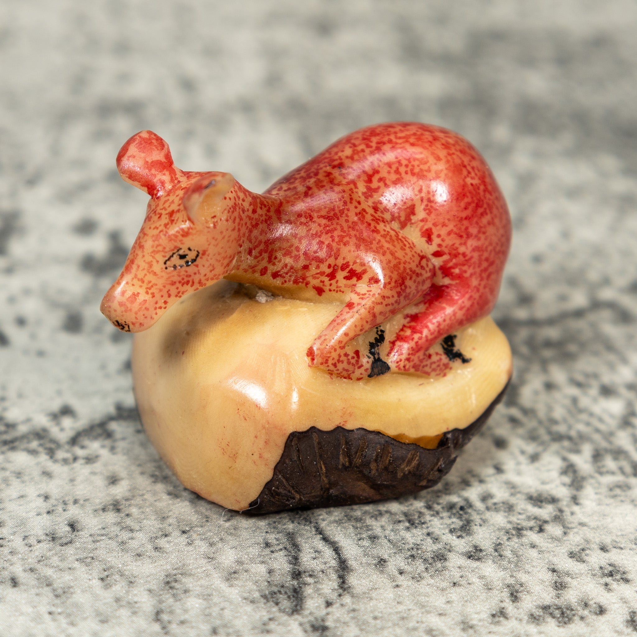 Rainforest Doe Deer Tagua Carving