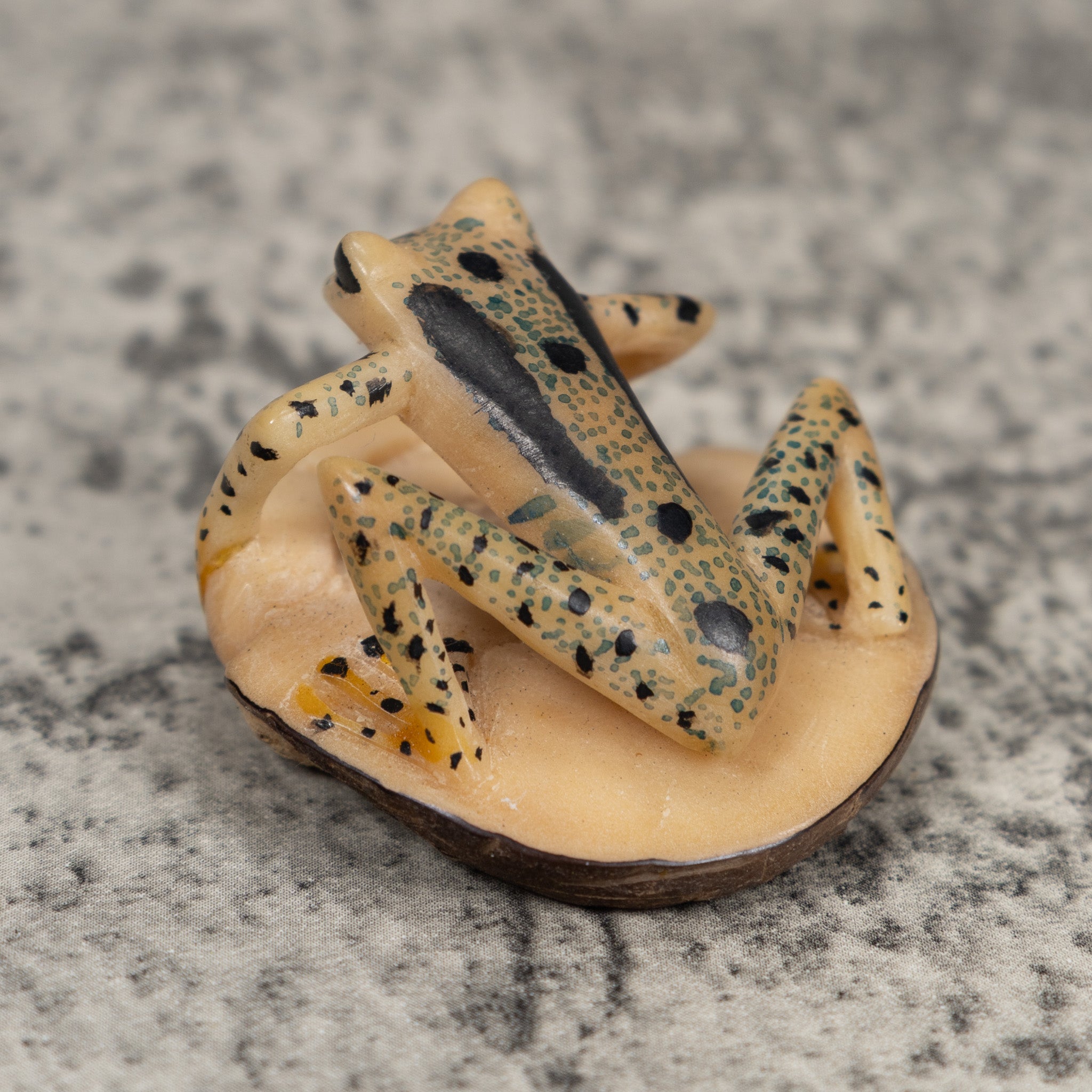 Unusual Frog Tagua Carving