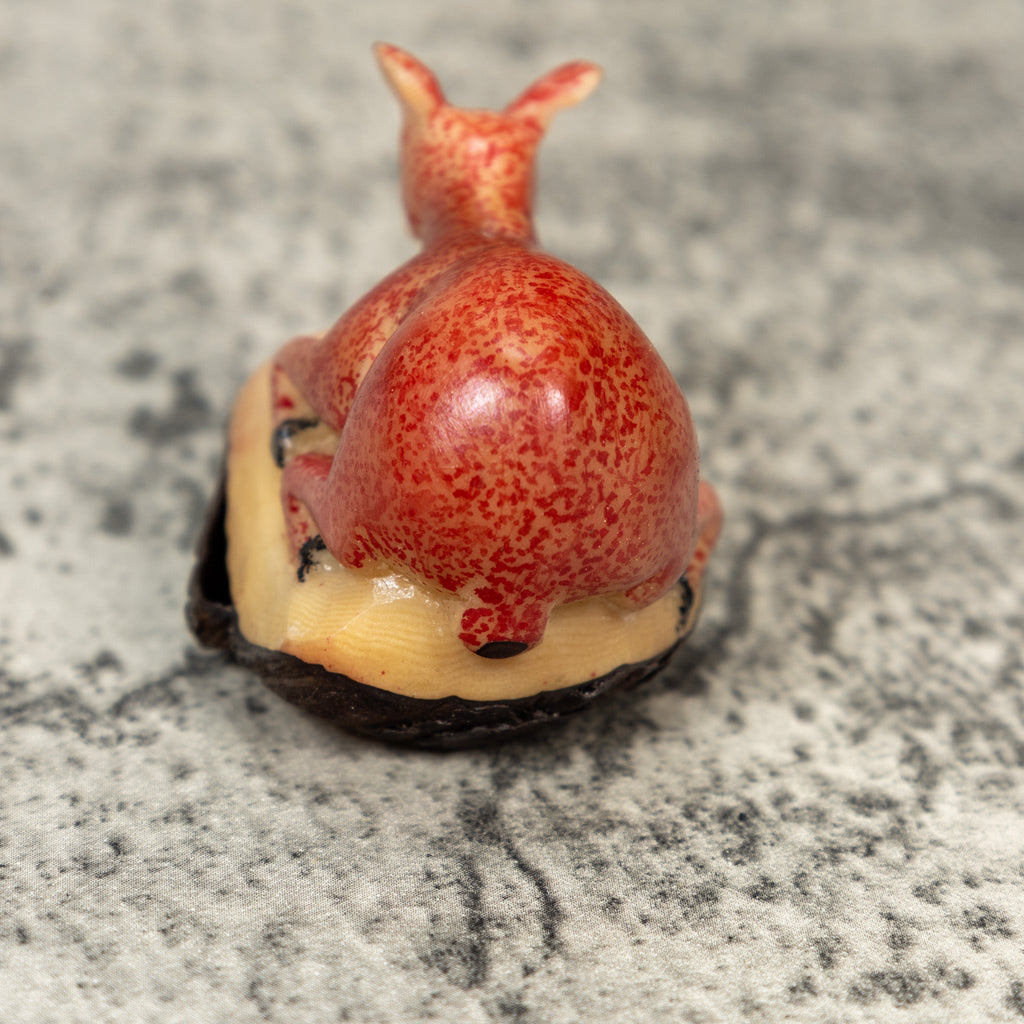 Rainforest Doe Deer Tagua Carving