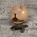 Sea Turtle Emerging From Egg Tagua Carving