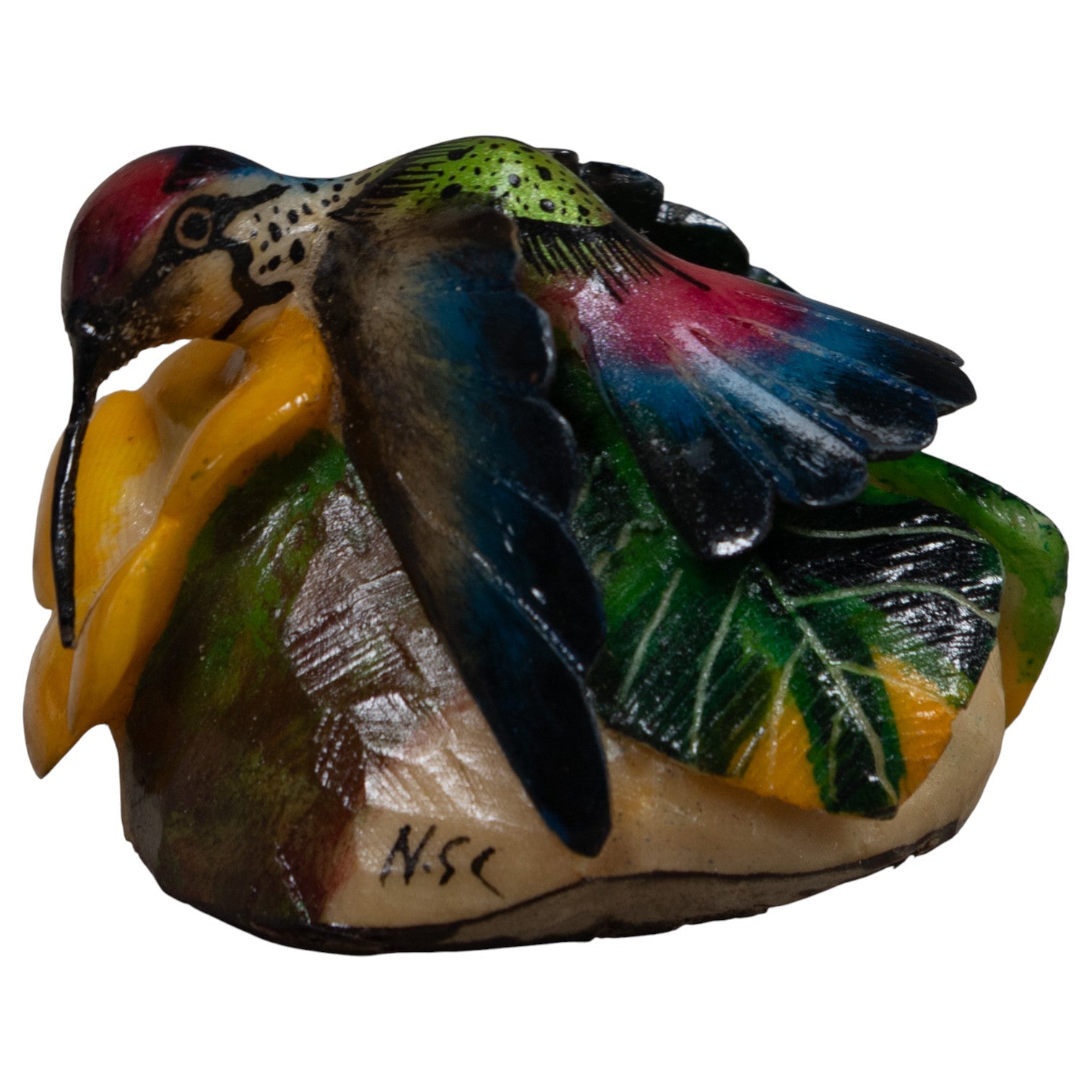 Hummingbird Tagua Carving