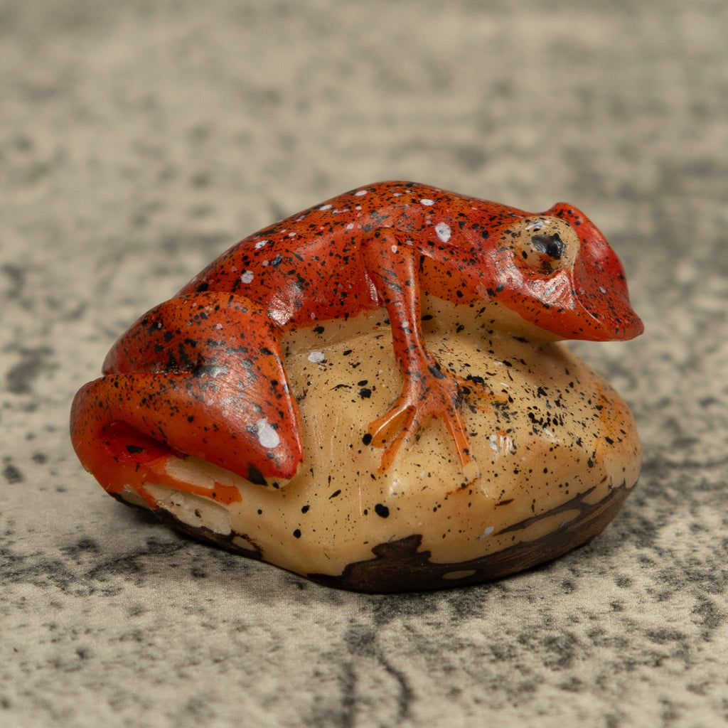 Vintage Frog Tagua Carving