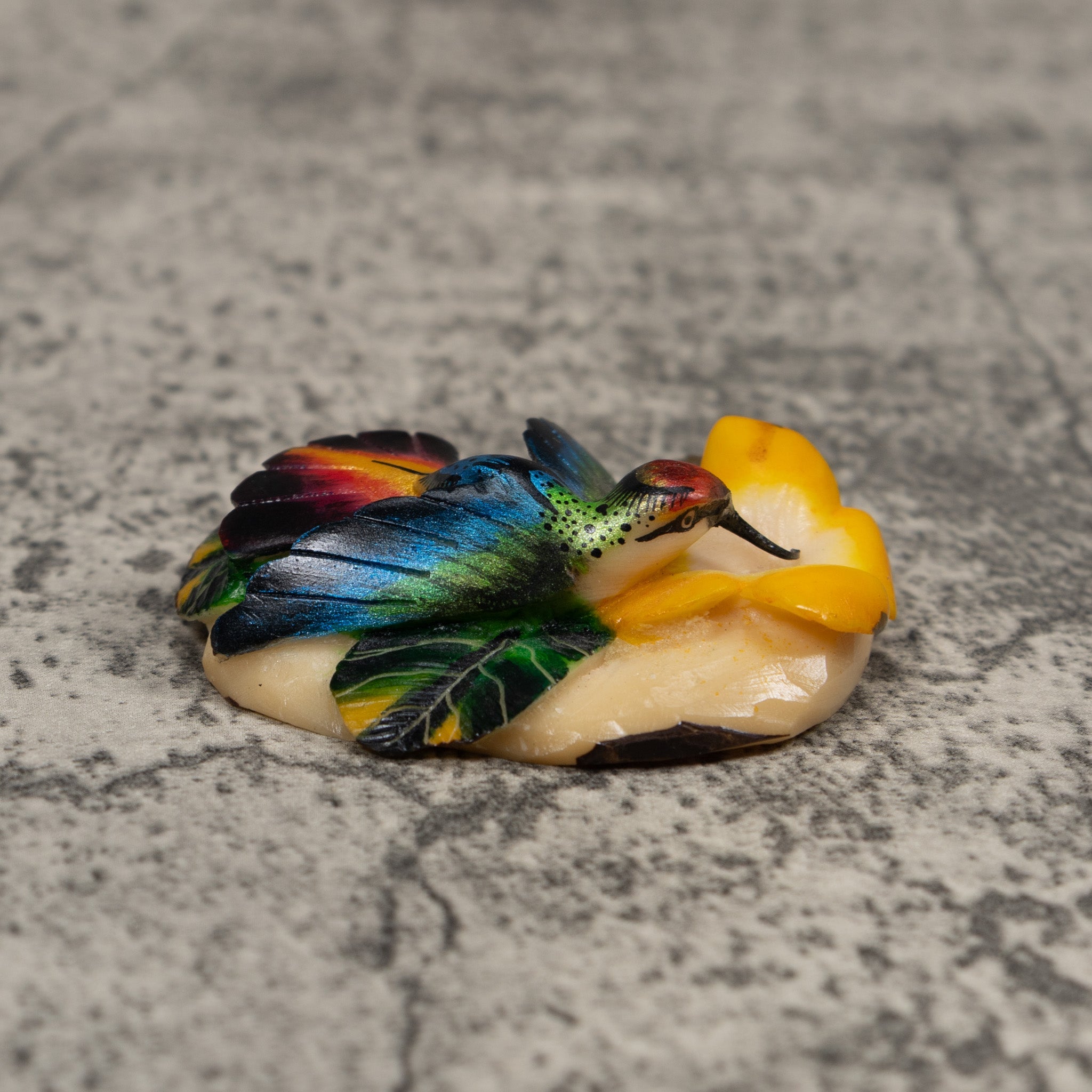 Hummingbird Tagua Carving