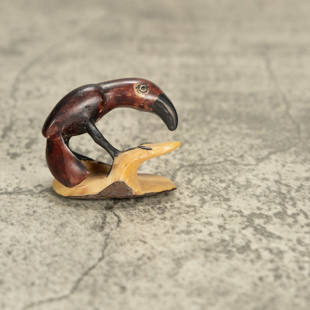 Vintage Bird Tagua Nut Carving
