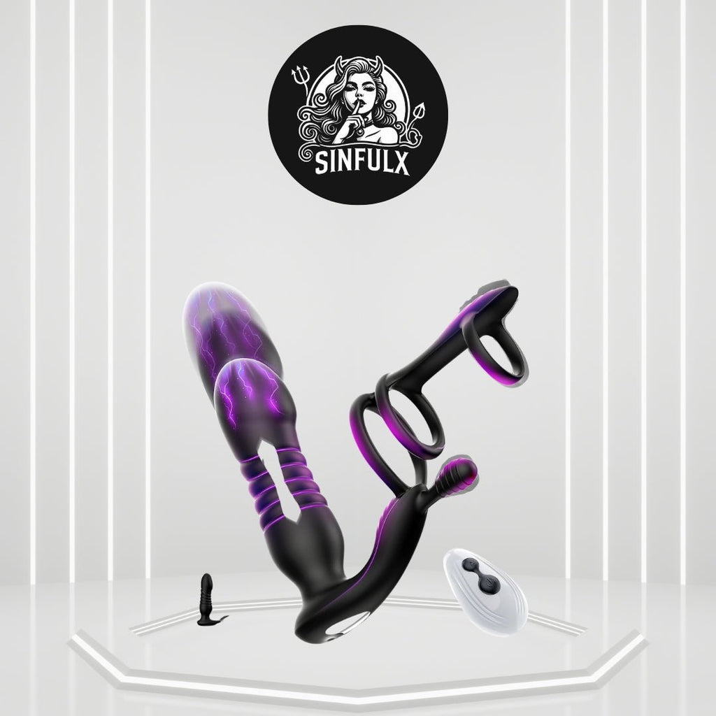 TripleArc Remote Control Dildo Vibrator Penis Sleeve