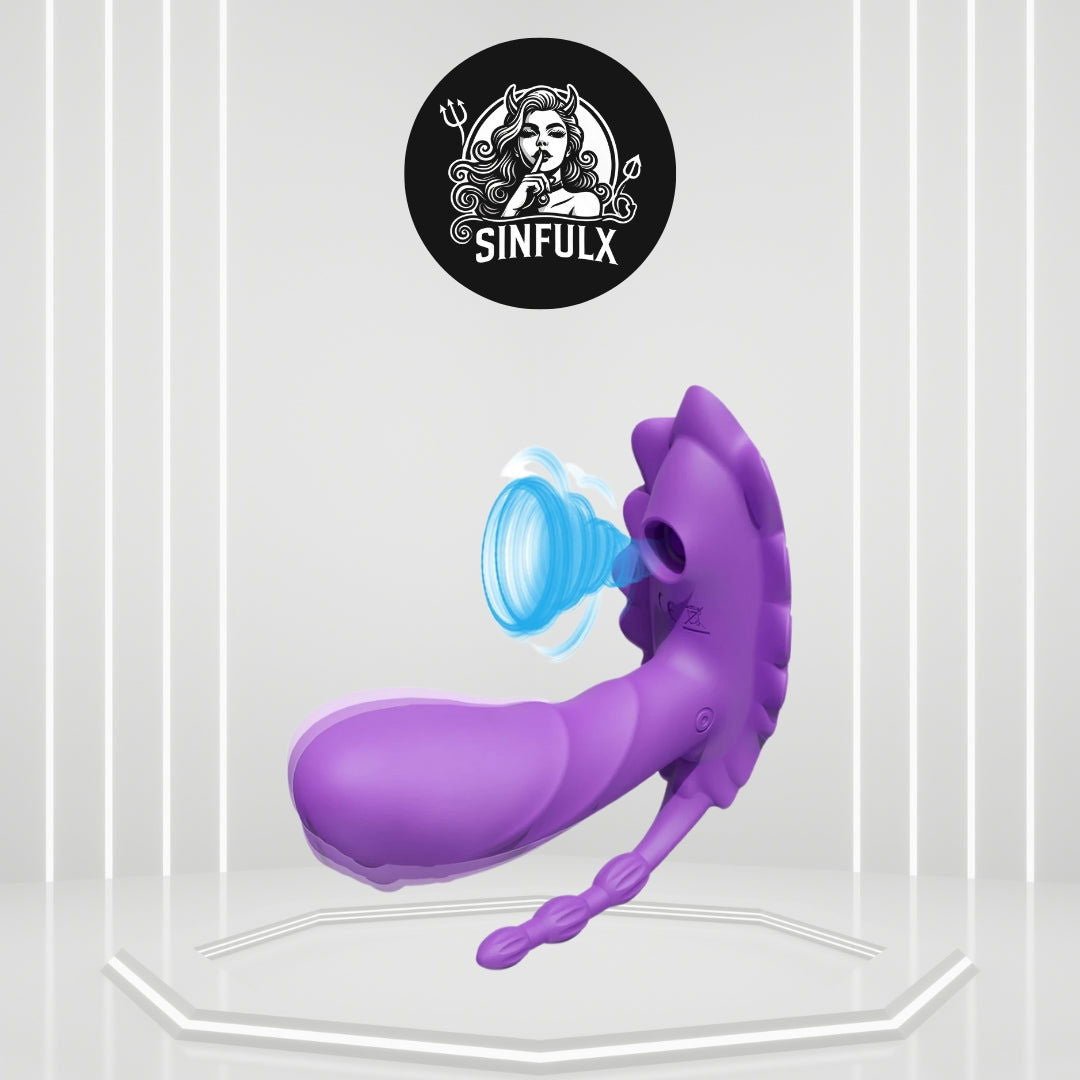 TriplePulse Anal Beads Clit Massage Dildo Vibrator