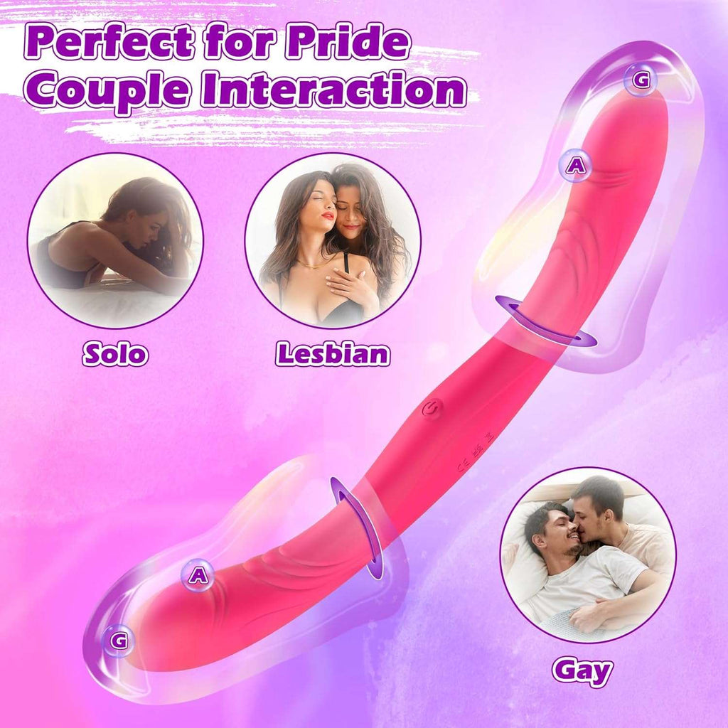 TwinTease 9 Vibrations Dual Dildo Vibrator