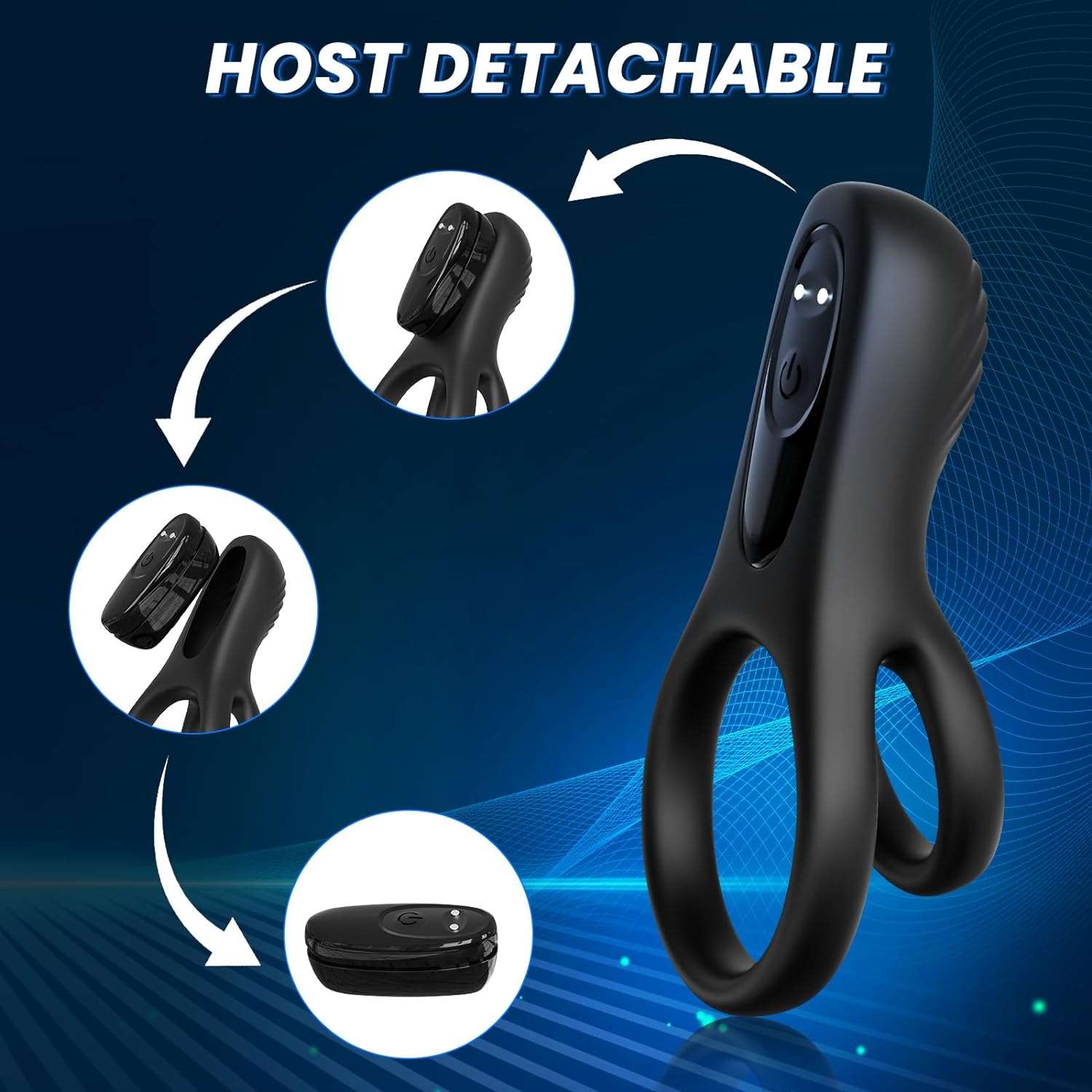 UnityPulse Remote Control Clitoral Stimulator Penis Ring