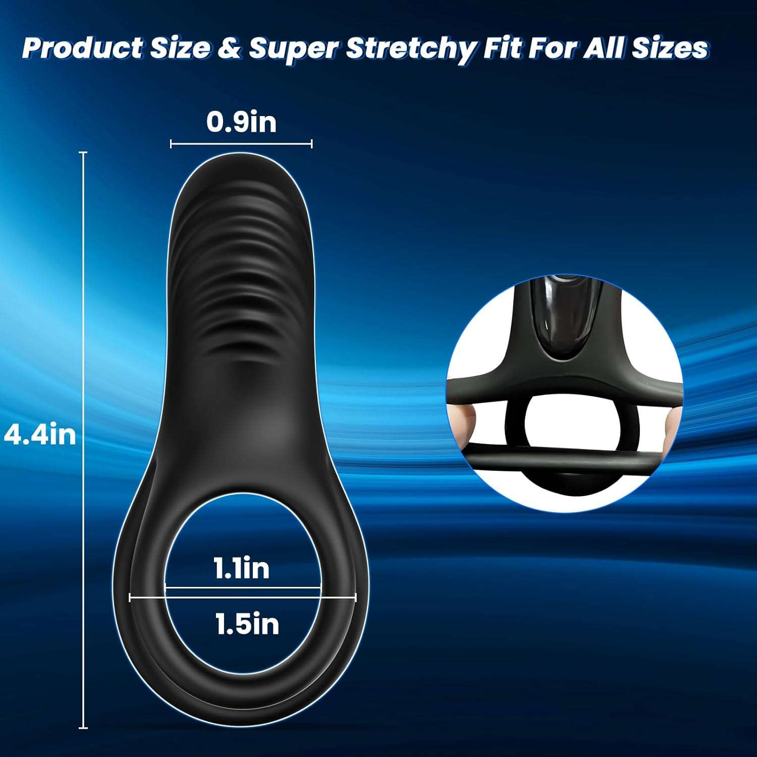 UnityPulse Remote Control Clitoral Stimulator Penis Ring