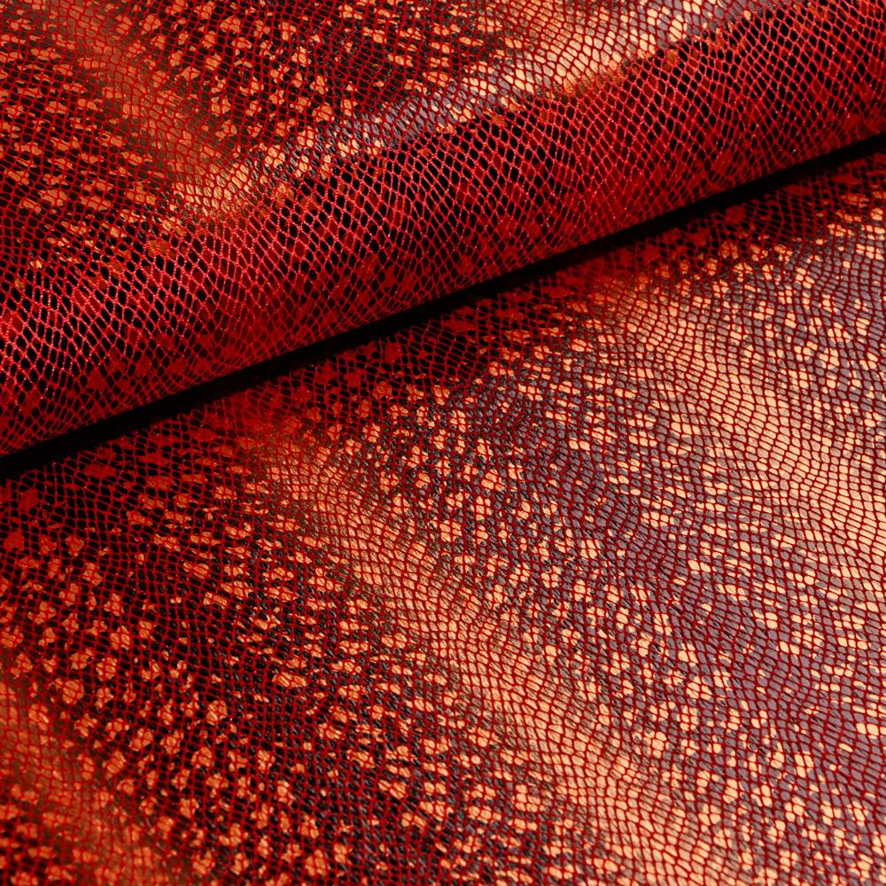 Venomous Foil Printed Stretch Velvet Fabric | Blue Moon Fabrics