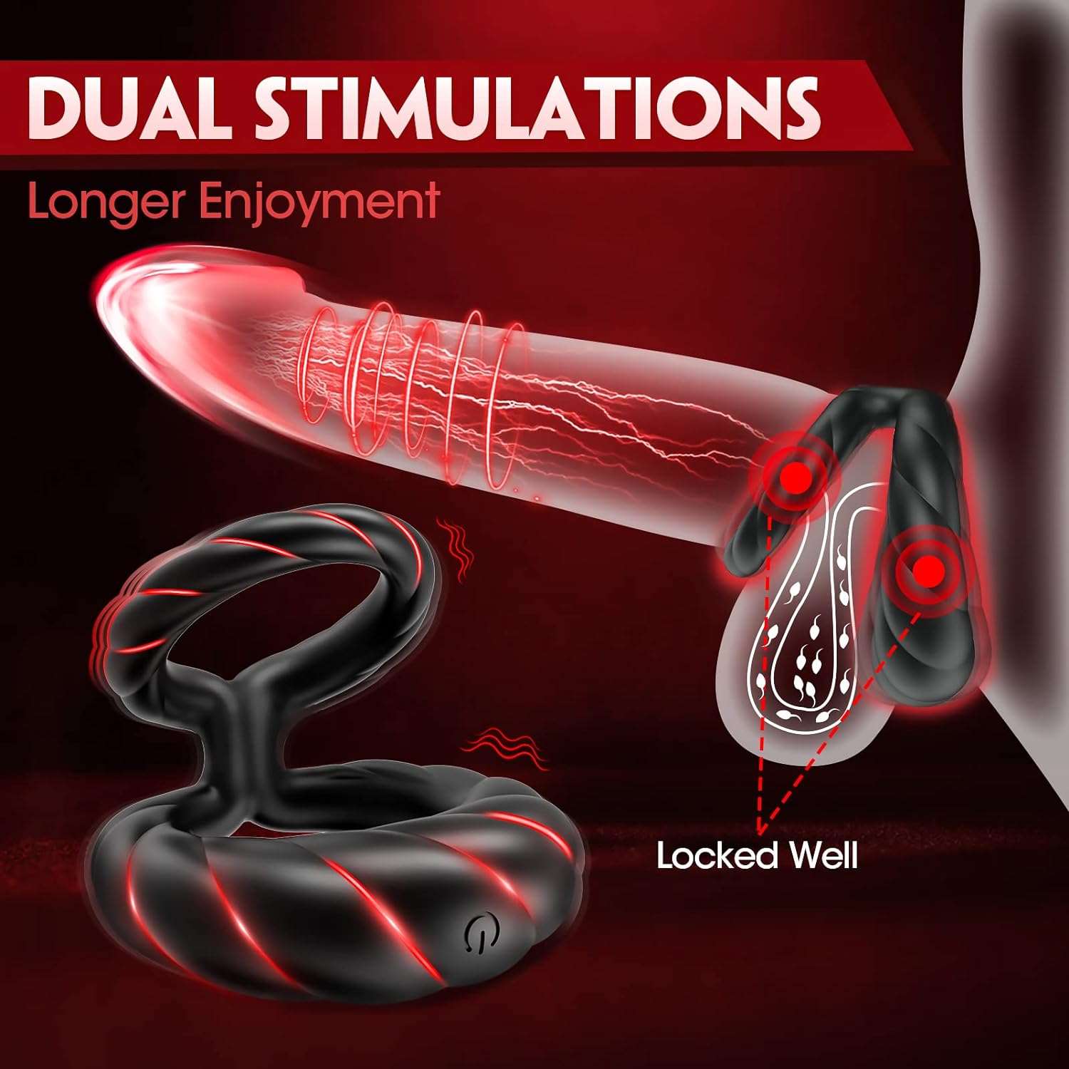 VibeCircle Dual Stimulation Penis Ring