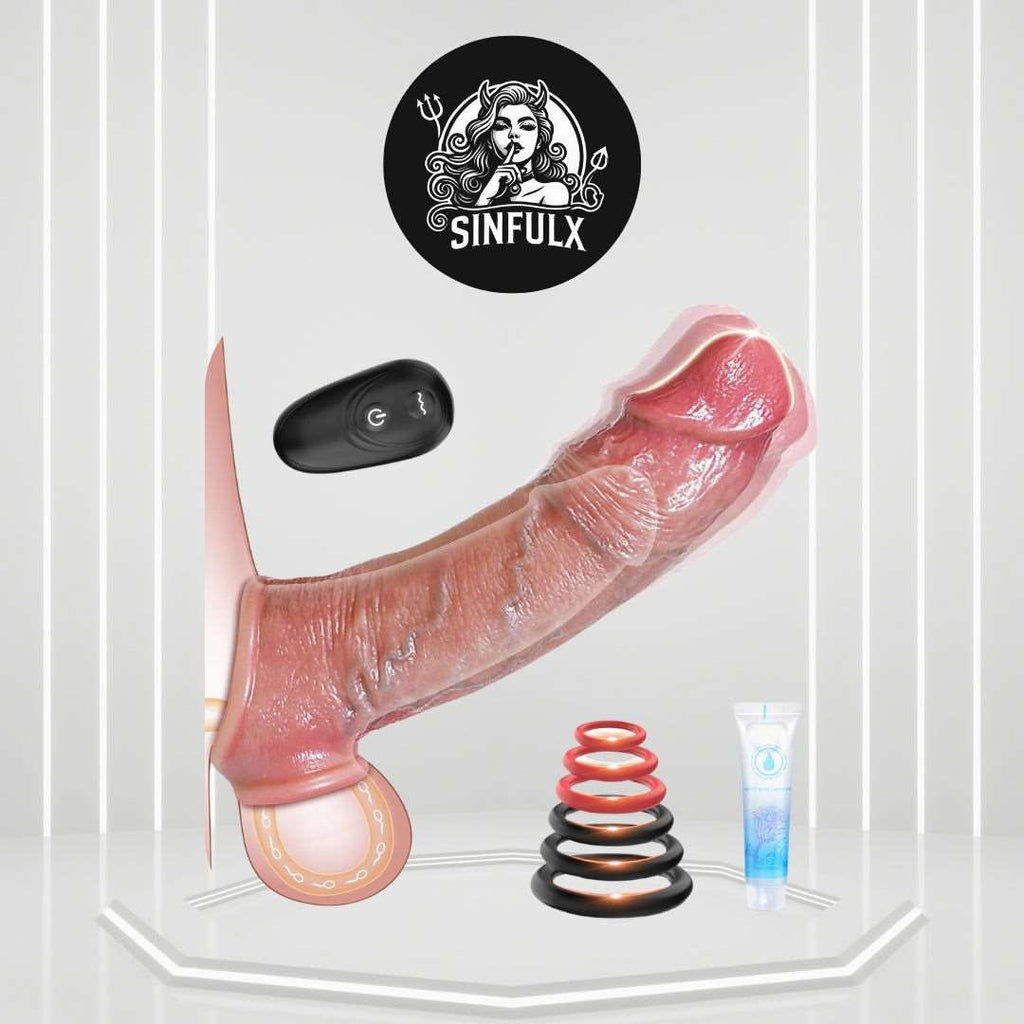 VibeSleeve Remote Control Penis Sleeve Rings Set