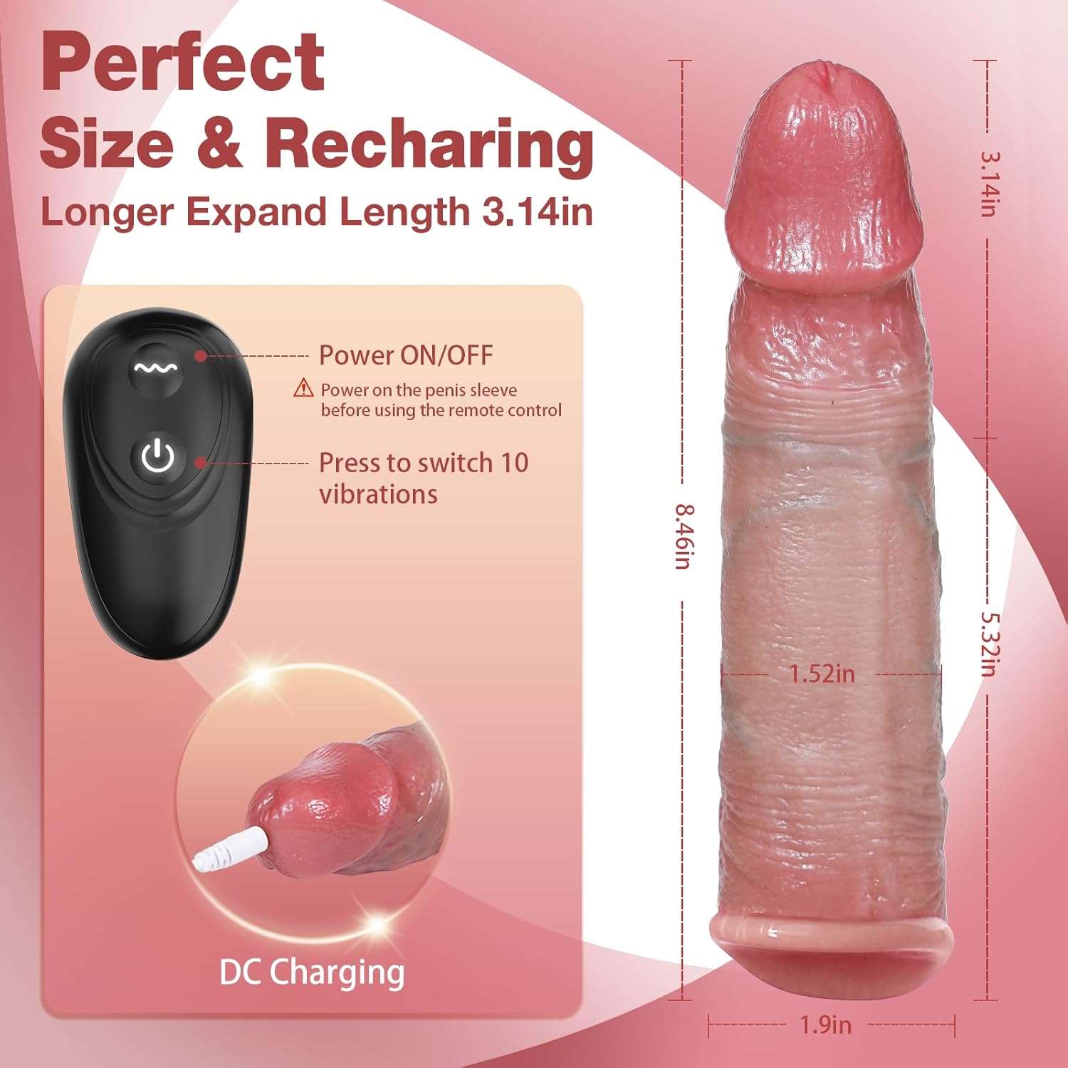 VibeSleeve Remote Control Penis Sleeve Rings Set
